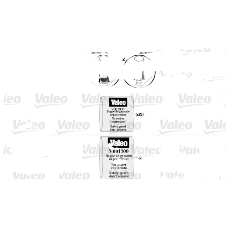 VALEO Tesnenie trubiek chladenia 699938