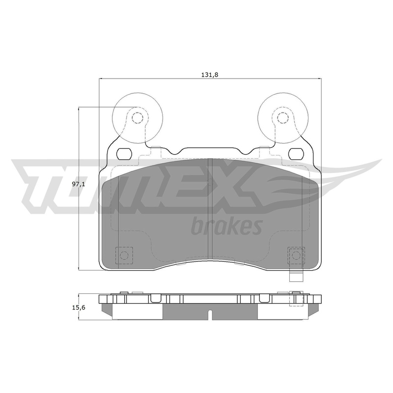 TOMEX Sada brzdových platničiek kotúčovej brzdy TX 18-89