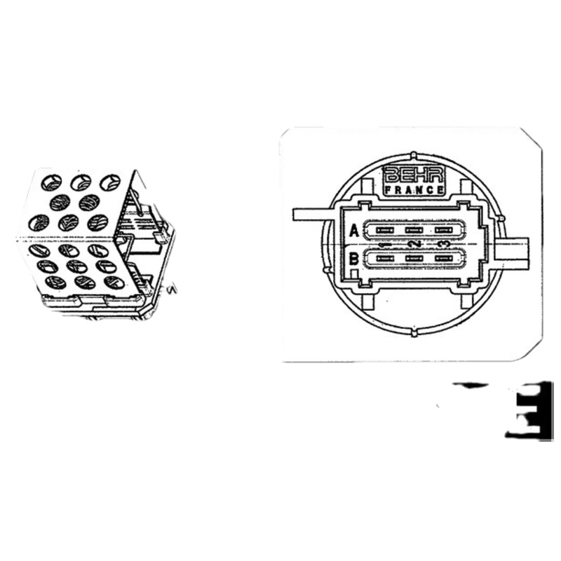 MAHLE ORIGINAL Odpor vnútorného ventilátora ABR 89 000P