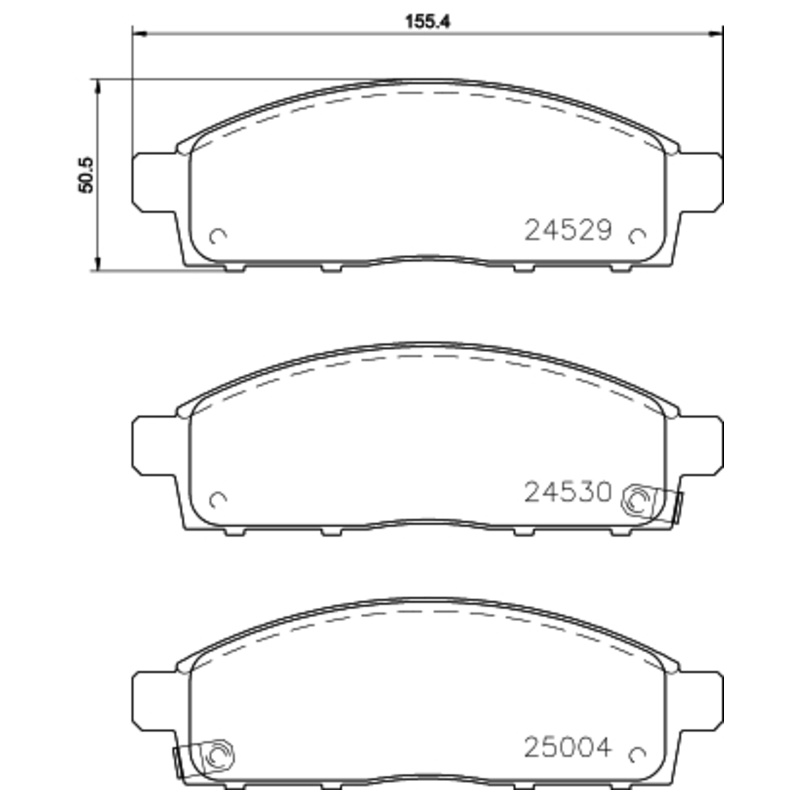 HELLA Sada brzdových platničiek kotúčovej brzdy 8DB 355 013-221