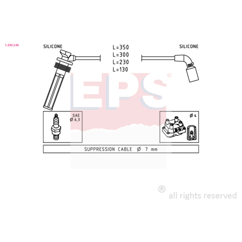 EPS Sada zapaľovacích káblov 1.499.249
