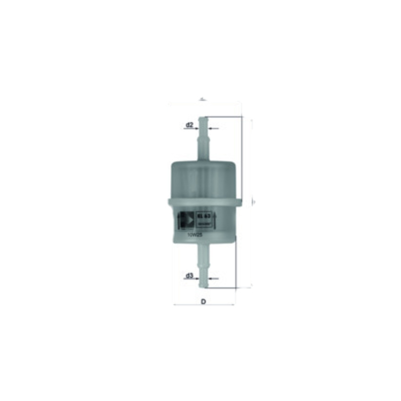 MAHLE ORIGINAL Palivový filter KL63OF