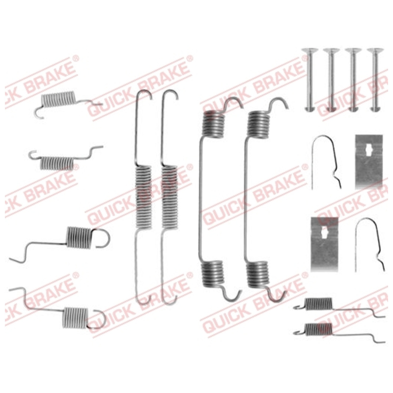 QUICK BRAKE Sada prísluženstva brzdovej čeľuste 105-0742