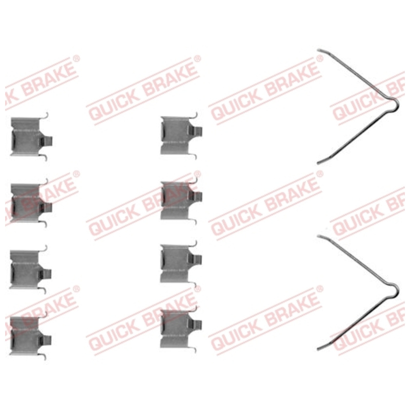 QUICK BRAKE Sada prísluženstva obloženia kotúčovej brzdy 1091166