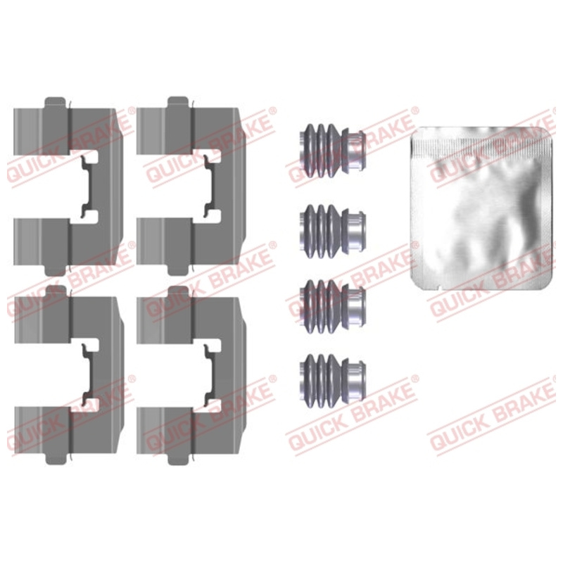 QUICK BRAKE Sada prísluženstva obloženia kotúčovej brzdy 109-0115