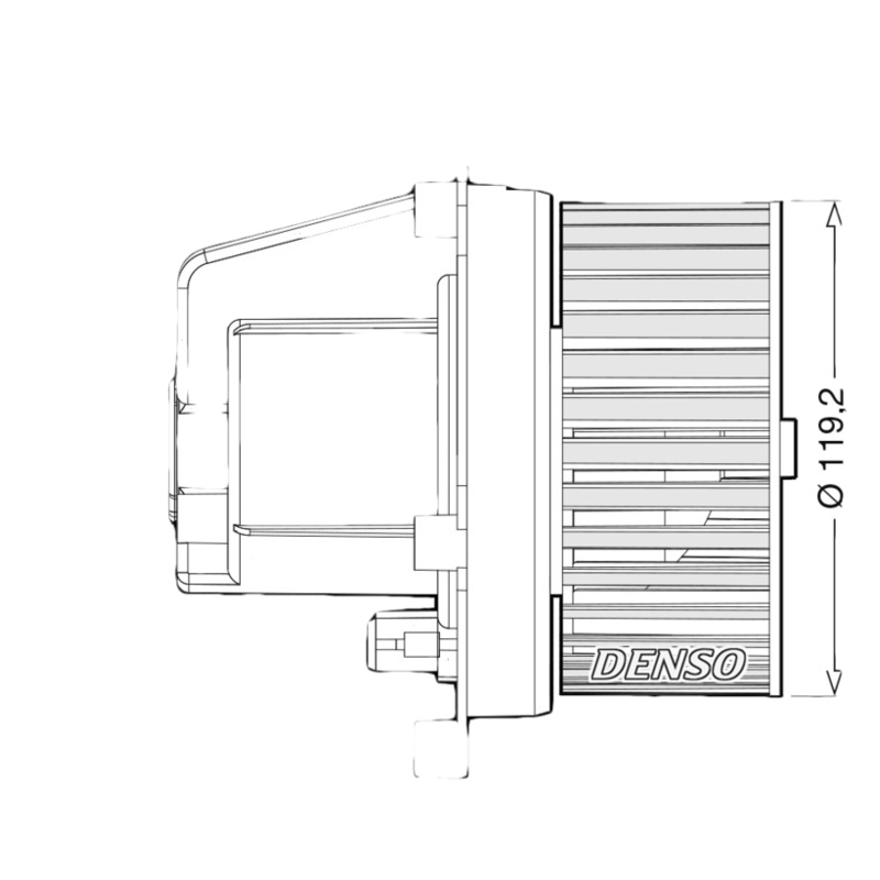 DENSO Vnútorný ventilátor DEA33003