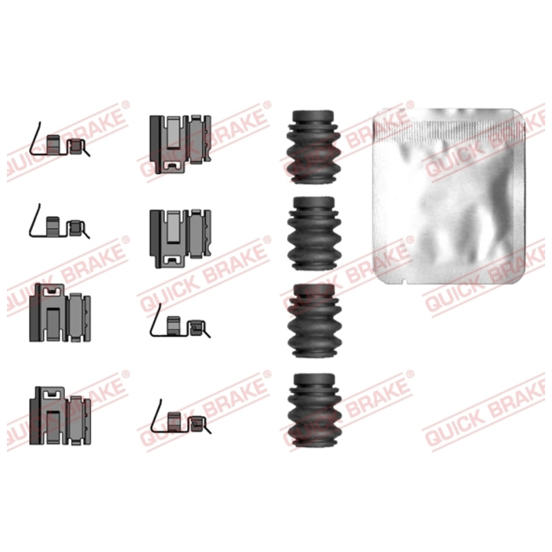 QUICK BRAKE Sada prísluženstva obloženia kotúčovej brzdy 109-0119