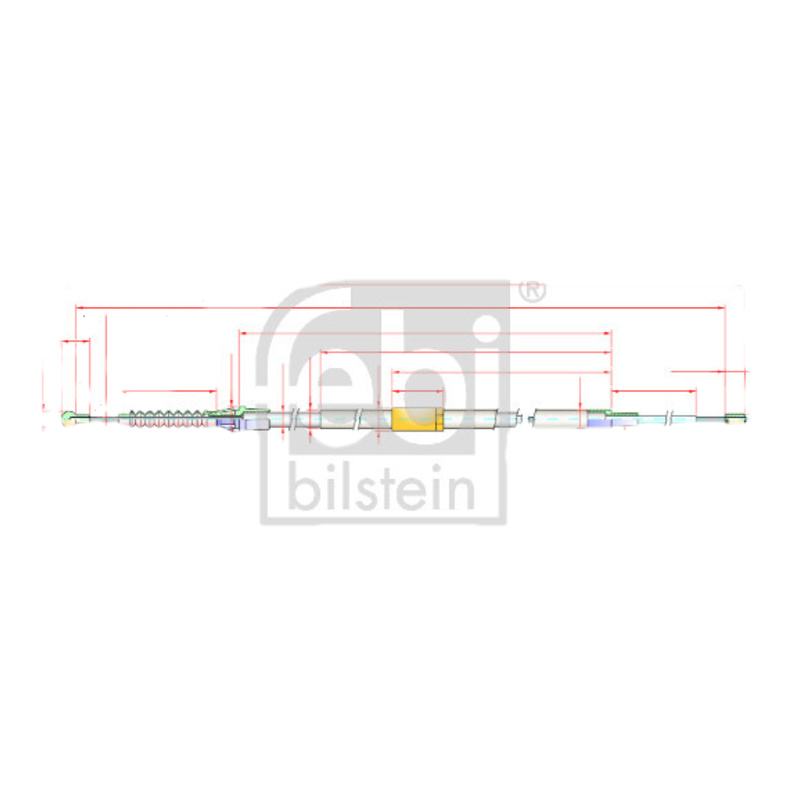 FEBI BILSTEIN Ťažné lanko parkovacej brzdy 178234