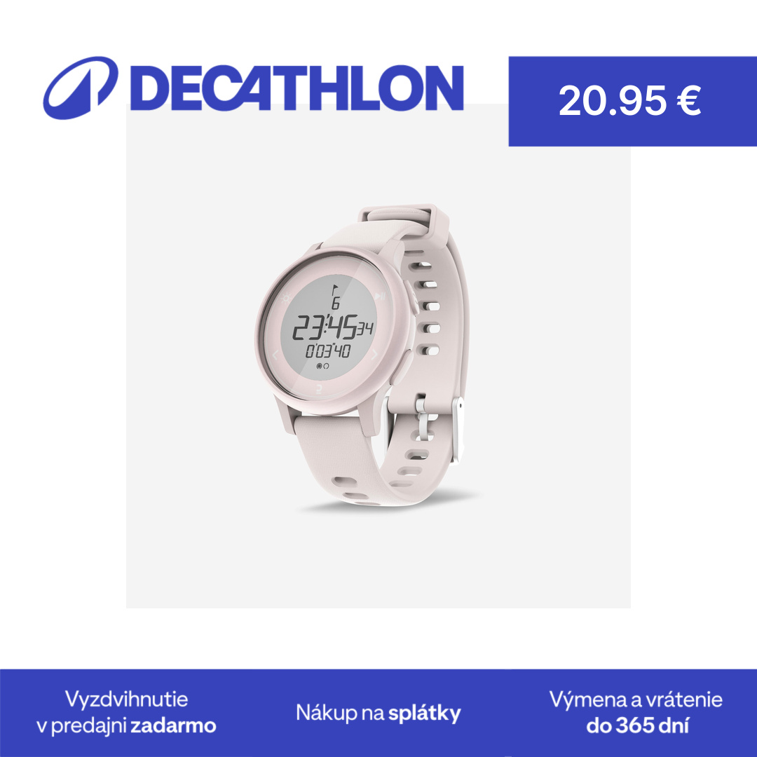 Bežecké hodinky so stopkami W500S ružové