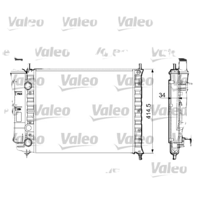 VALEO Chladič motora 732788