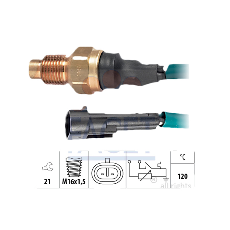 FACET Snímač teploty chladiacej kvapaliny 73546