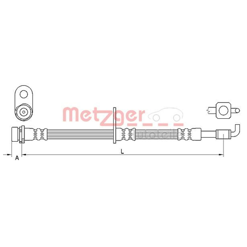 METZGER Brzdová hadica 4111331