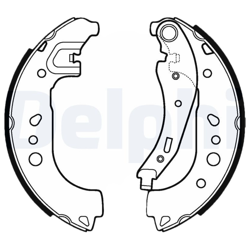DELPHI Sada brzdových čeľustí LS2109
