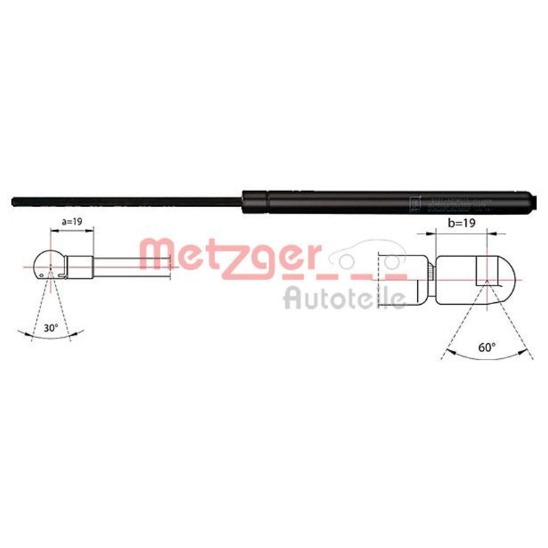 E-shop METZGER Pneumatická pružina, Batožinový/nákladný priestor 2110485