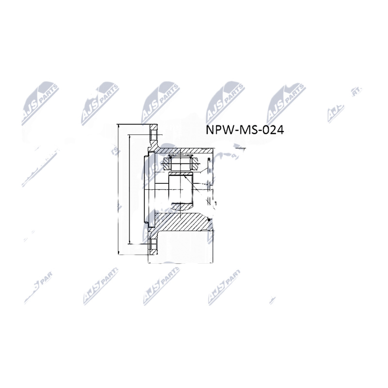 NTY Sada kĺbov hnacieho hriadeľa NPW-MS-024