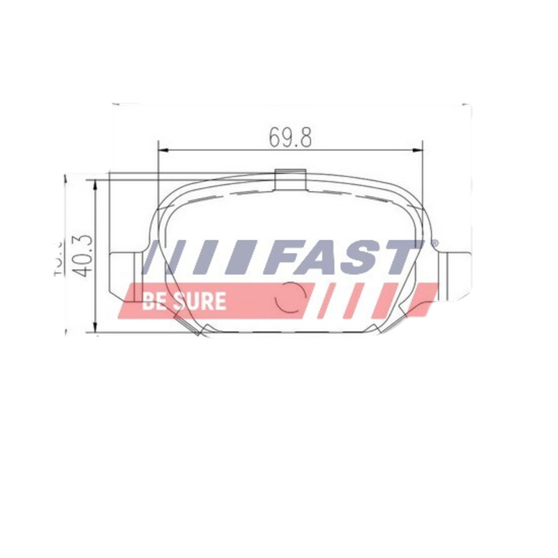 FAST Sada brzdových platničiek kotúčovej brzdy FT29104