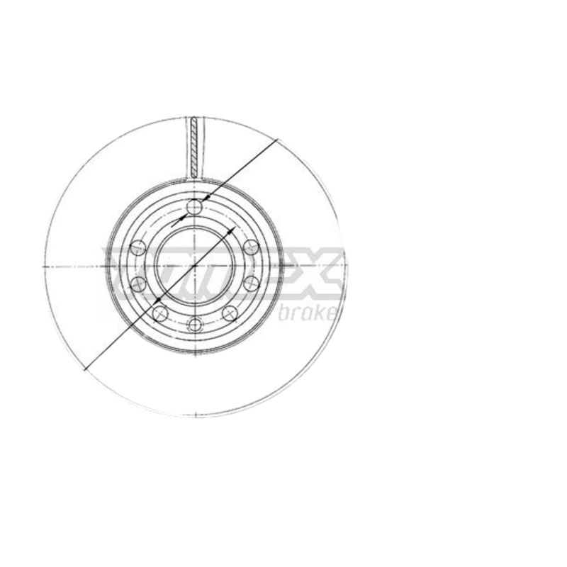 TOMEX Brzdový kotúč TX71-30