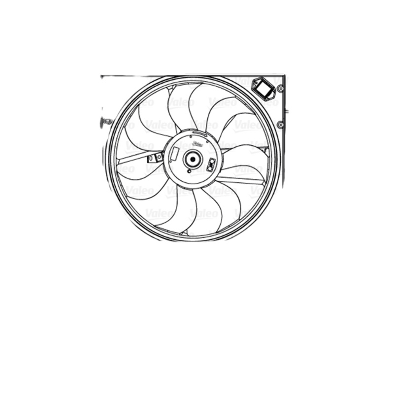 VALEO Ventilátor chladenia motora 698582