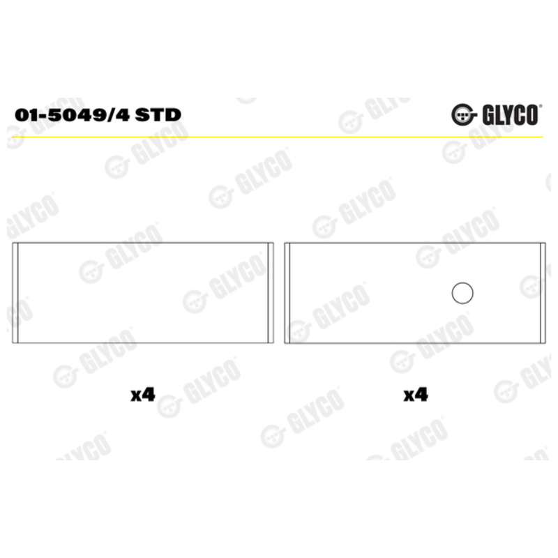 GLYCO Ojničné ložisko 01-5049/4 STD