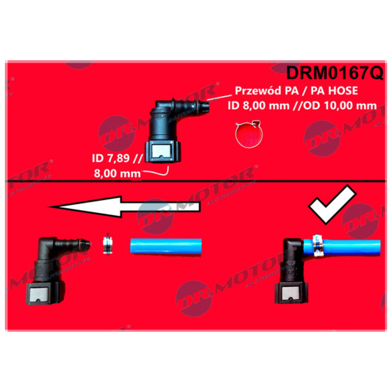 DR.MOTOR AUTOMOTIVE Spojka palivovej hadice DRM0167Q