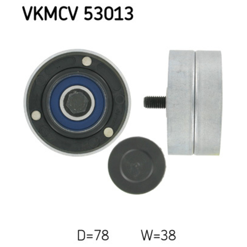 SKF Vratná/vodiaca kladka rebrovaného klinového remeňa VKMCV53013