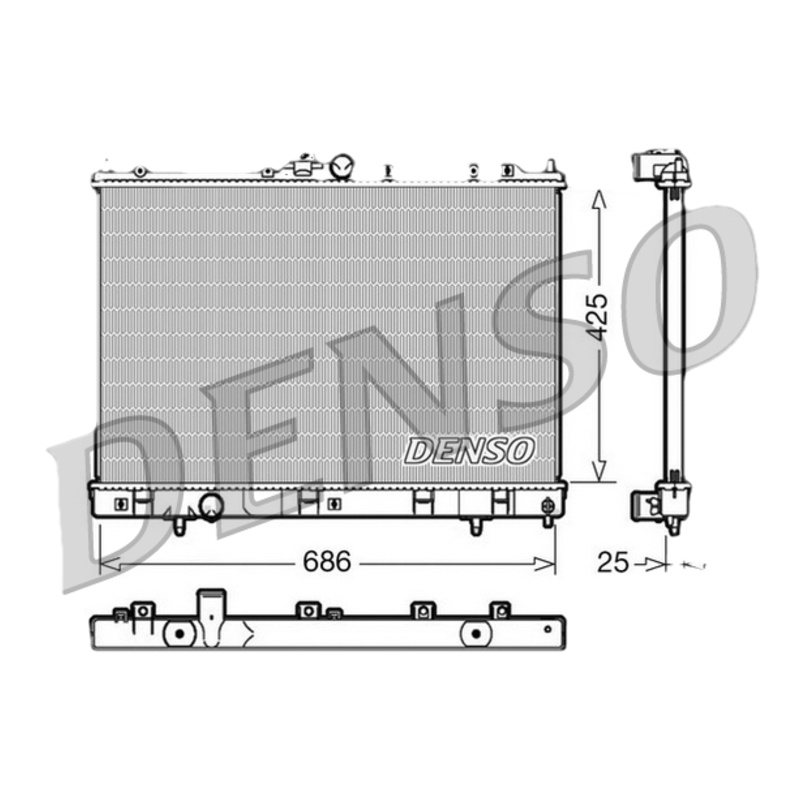 DENSO Chladič motora DRM45028