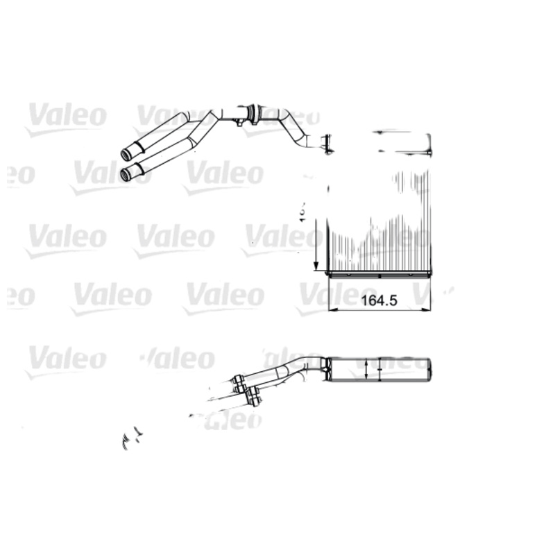 VALEO Výmenník tepla vnútorného kúrenia 811515