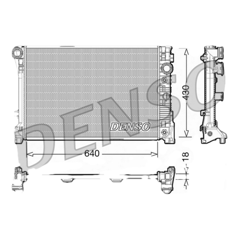 DENSO Chladič motora DRM17005