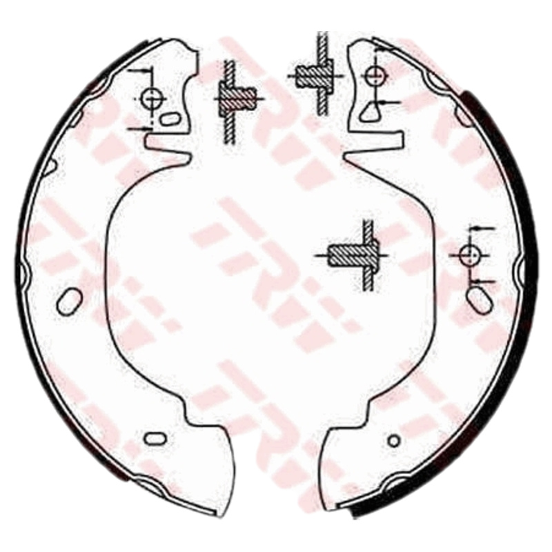 TRW Sada brzdových čeľustí GS8629