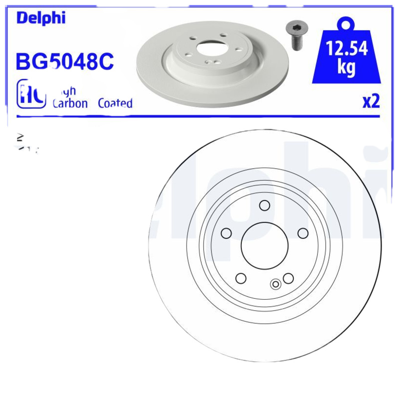 DELPHI Brzdový kotúč BG5048C