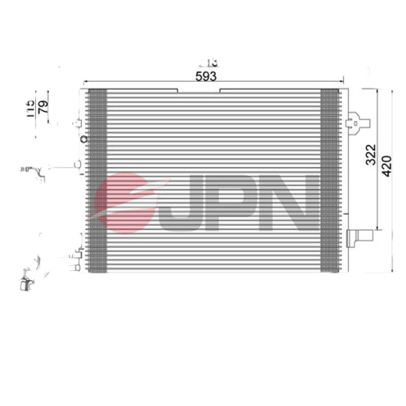 JPN Kondenzátor klimatizácie 60C9074-JPN