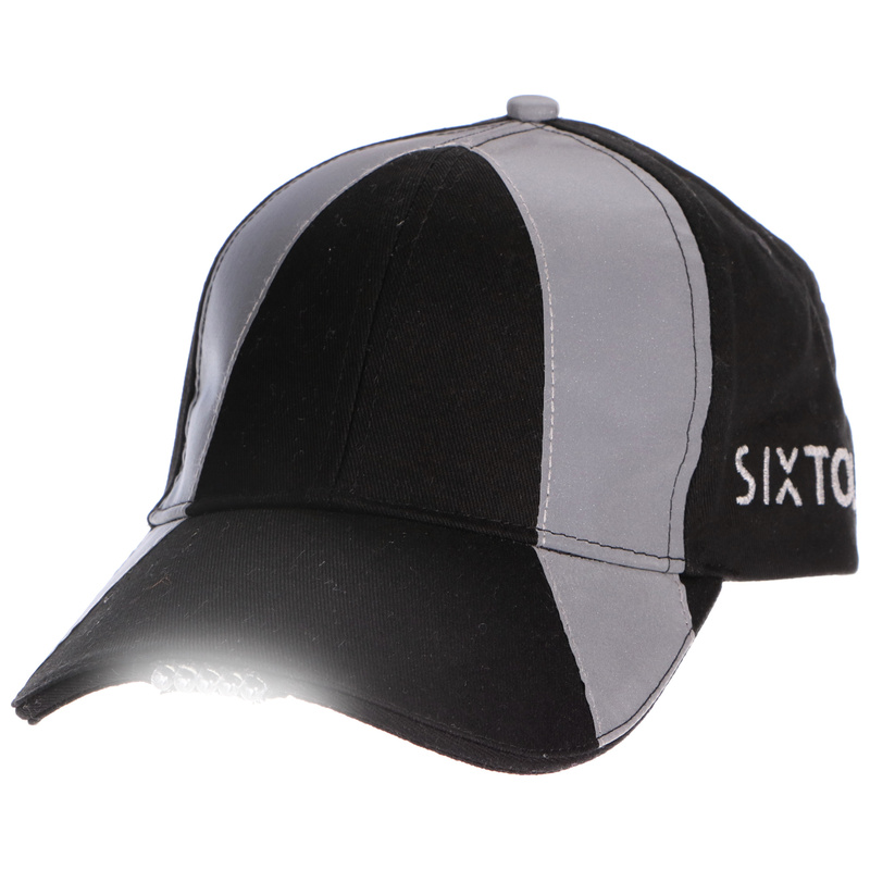 Reflexní kšiltovka s LED světlem B-CAP SAFETY 25lm, nabíjecí, USB, uni velikost, černá