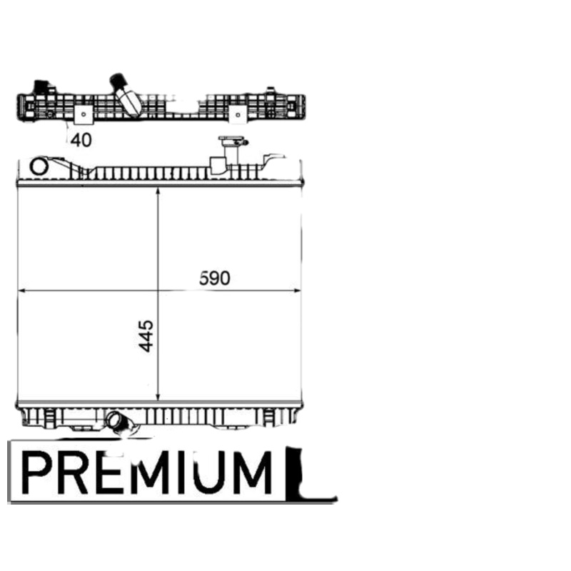 MAHLE ORIGINAL Chladič motora CR 1045 000P