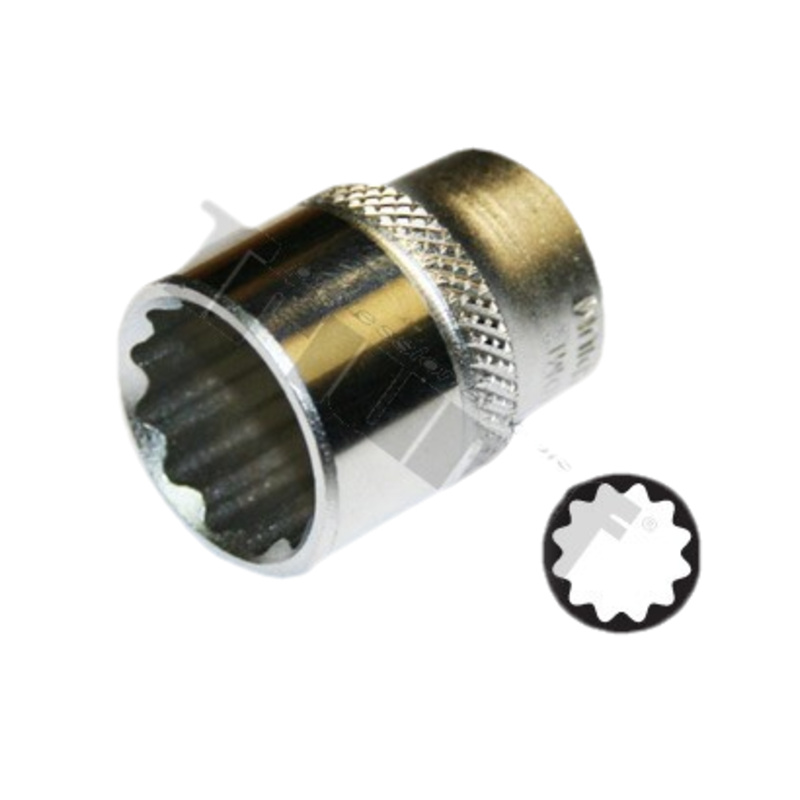 Hlavica 1/2" vstup, 12-hranná - 10 mm