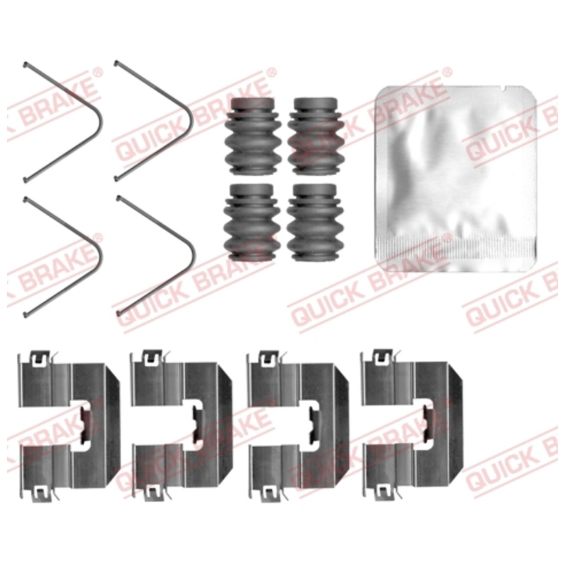 QUICK BRAKE Sada prísluženstva obloženia kotúčovej brzdy 109-0165