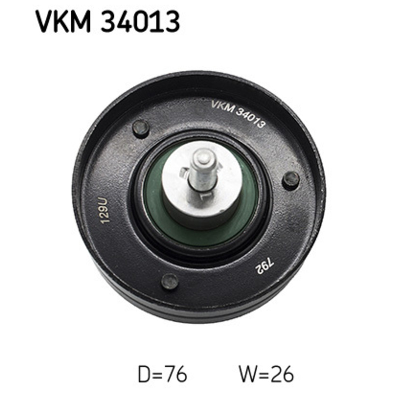 SKF Vratná/vodiaca kladka rebrovaného klinového remeňa VKM34013