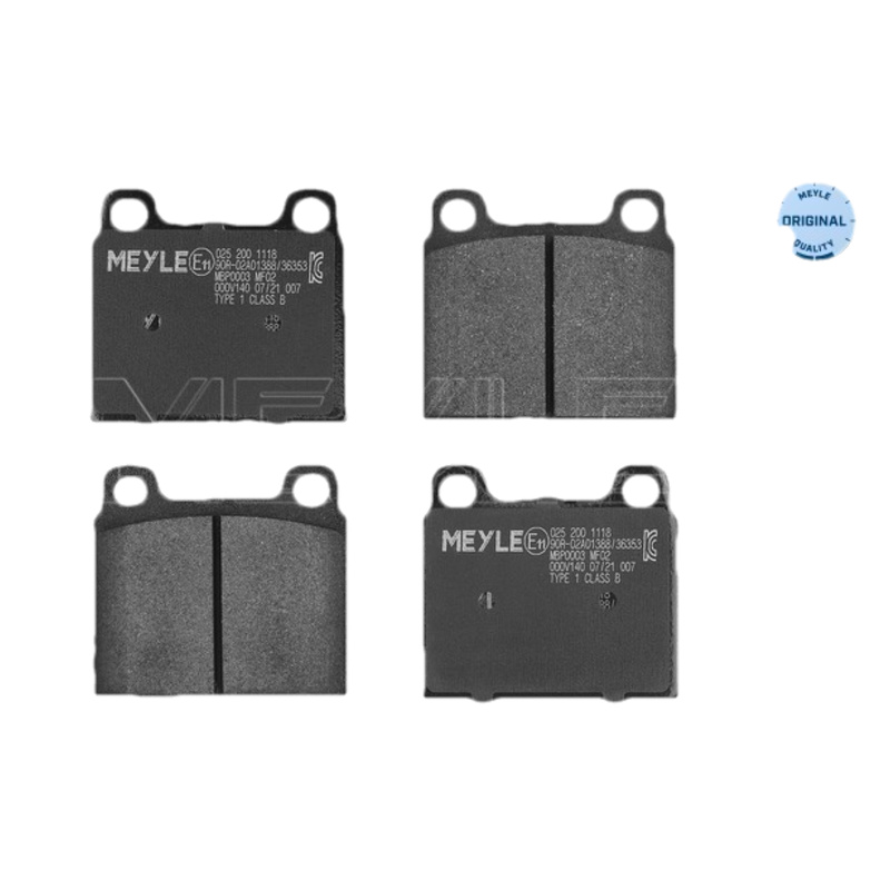 MEYLE Sada brzdových platničiek kotúčovej brzdy 0252001118