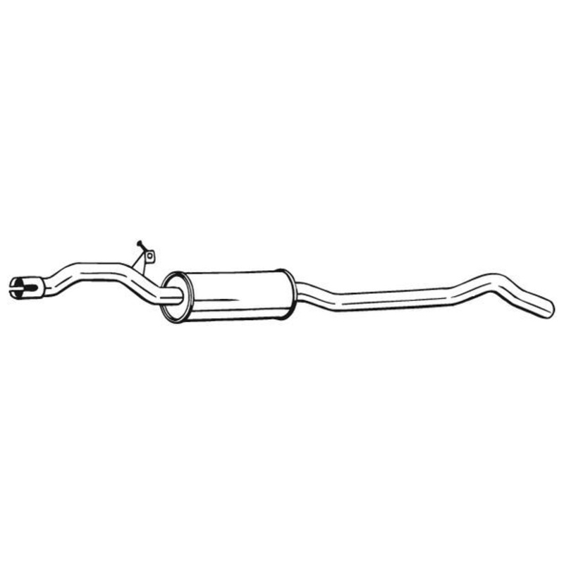 BOSAL Stredný tlmič výfuku 284461
