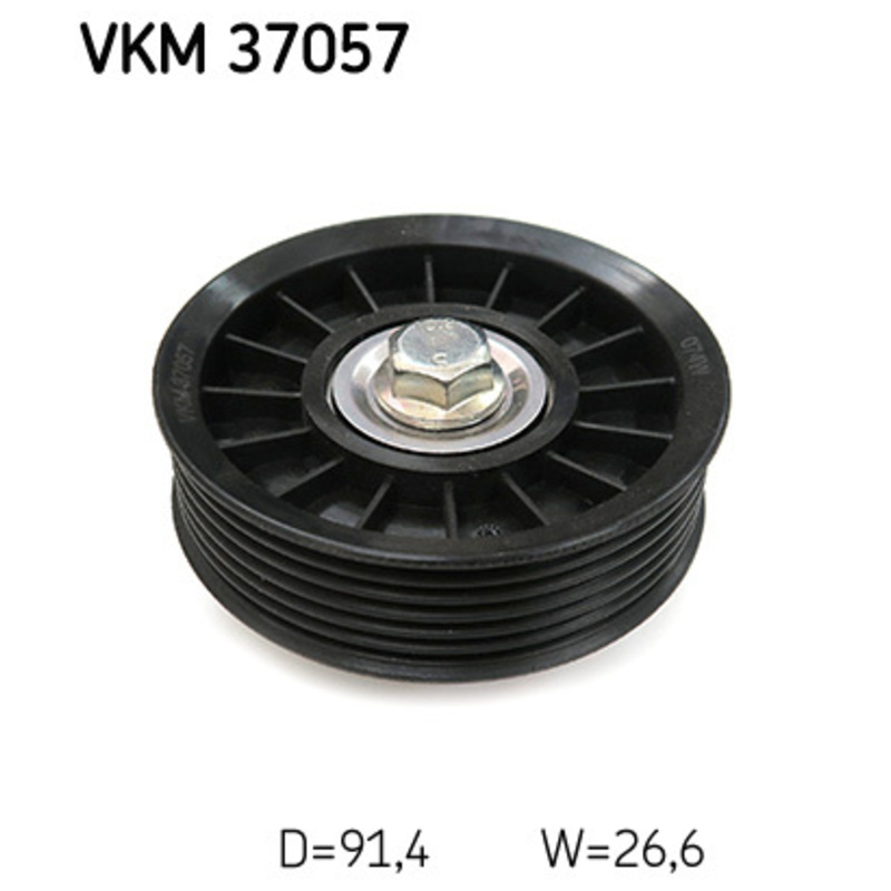 SKF Vratná/vodiaca kladka rebrovaného klinového remeňa VKM 37057