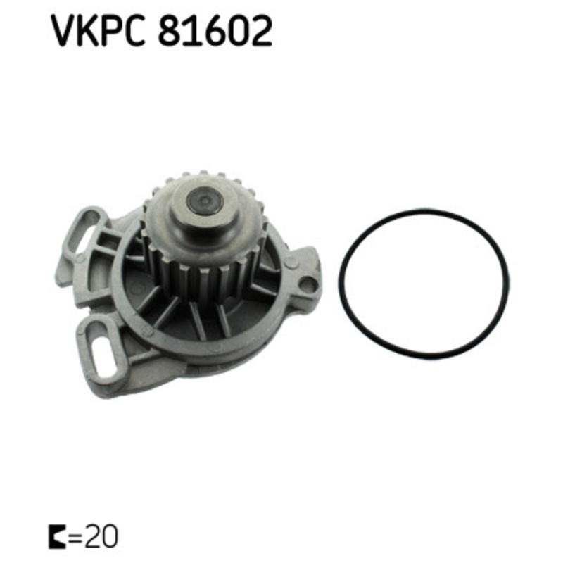 SKF Vodné čerpadlo, chladenie motora VKPC81602