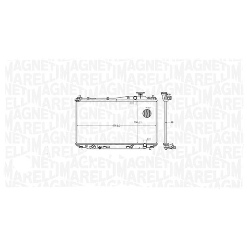 MAGNETI MARELLI Chladič motora 350213182700