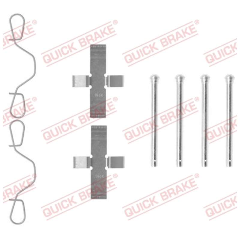 QUICK BRAKE Sada prísluženstva obloženia kotúčovej brzdy 109-0982