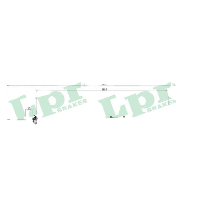 LPR Ťažné lanko parkovacej brzdy C0517B