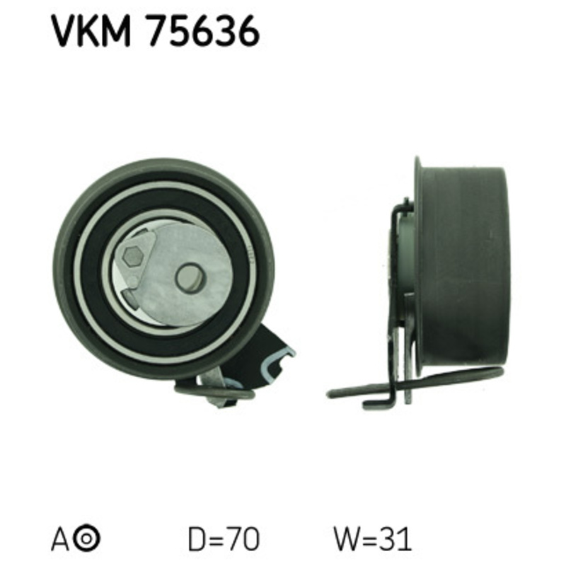 SKF Napínacia kladka ozubeného remeňa VKM75636