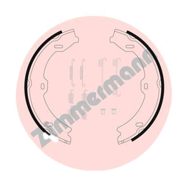 ZIMMERMANN Sada brzd. čeľustí parkov. brzdy 109901560