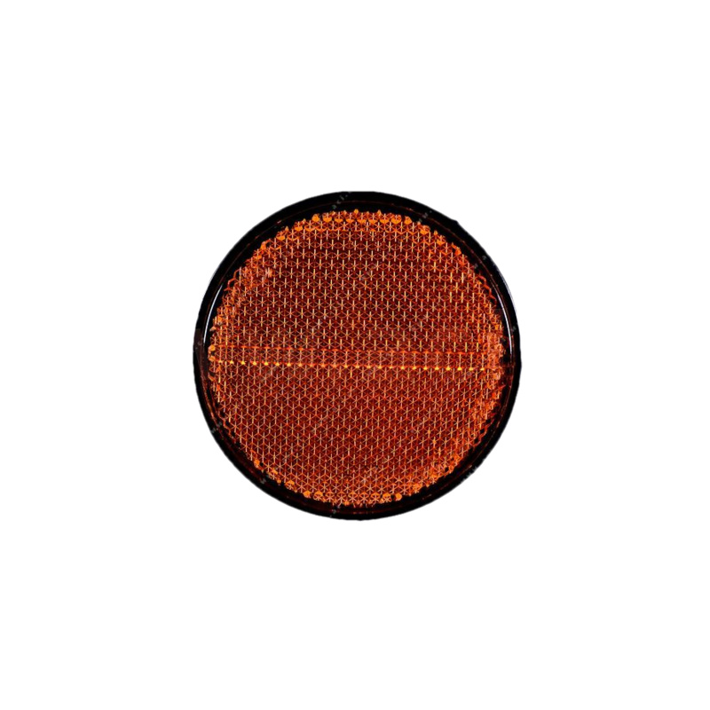 E-shop univerzální odrazka kulatá, samolepící, oranžová (průměr 80 mm)