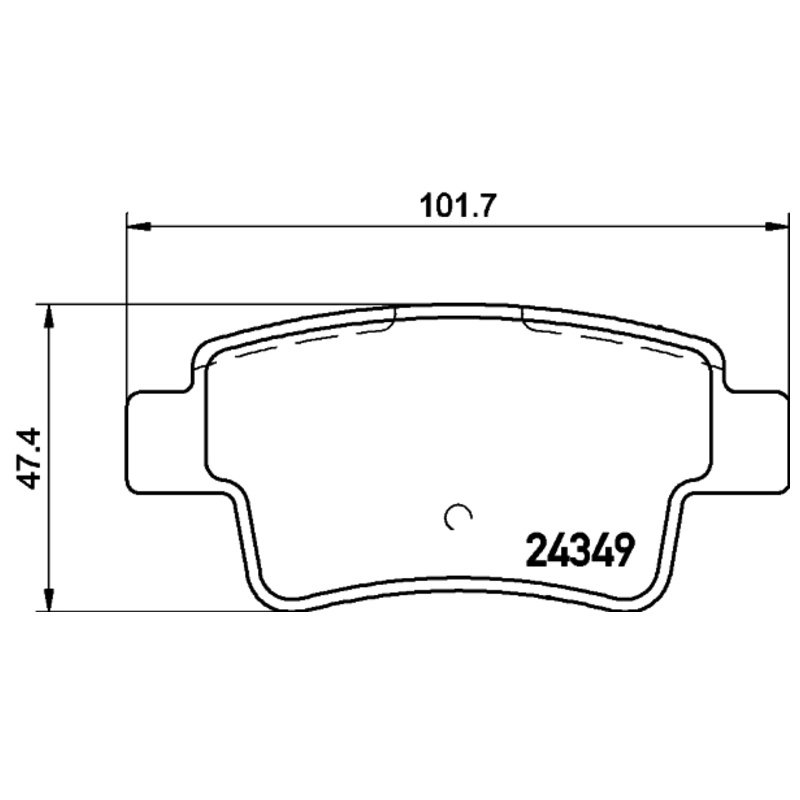 HELLA Sada brzdových platničiek kotúčovej brzdy 8DB 355 012-391