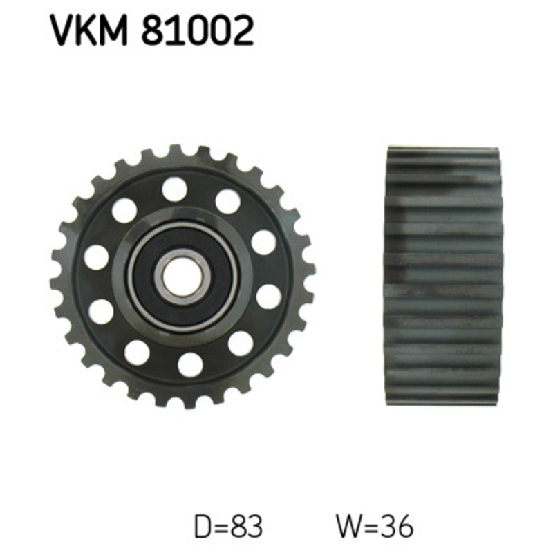 SKF Obehová/vodiaca kladka ozubeného remeňa VKM81002