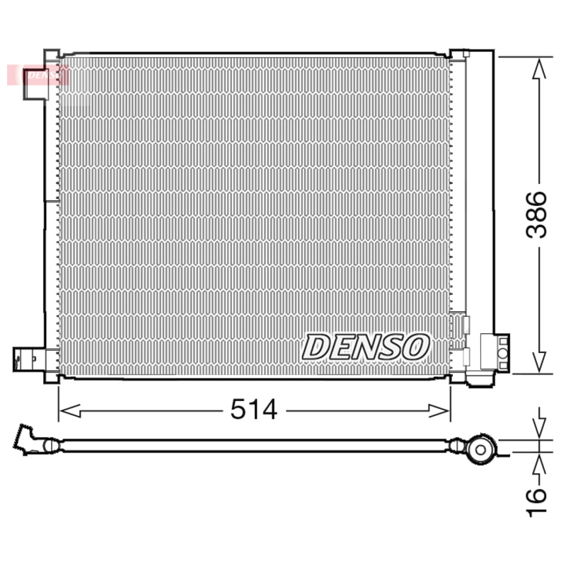 DENSO Kondenzátor klimatizácie DCN46022