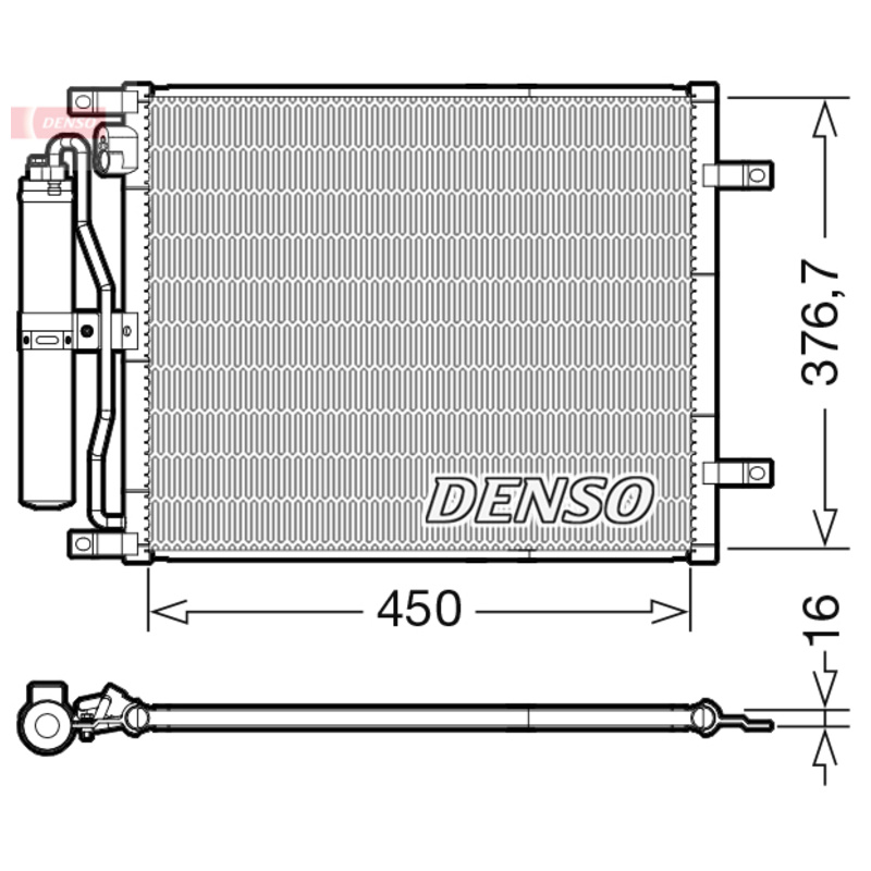 E-shop DENSO Kondenzátor klimatizácie DCN46029